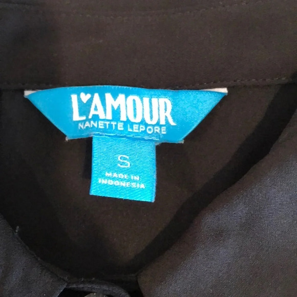 L AMOUR Sleeveless Handkerchief Hem Tie Back Dress by Nanette Lenore NWOT Small - Picture 4 of 12